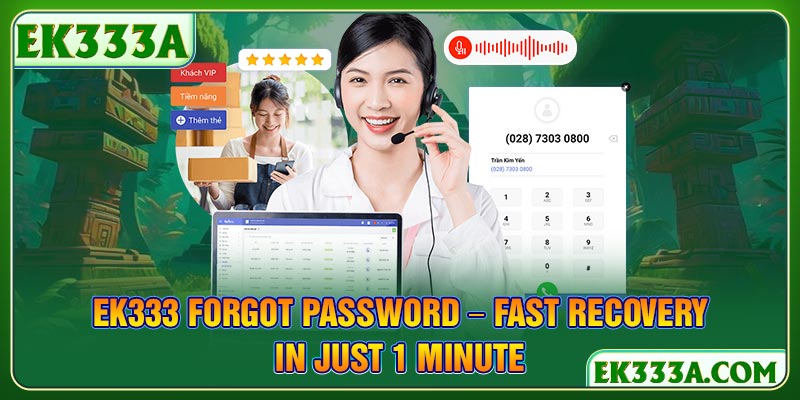 EK333 Forgot Password – Fast Recovery in Just 1 Minute