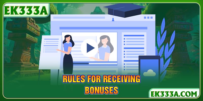 Rules for receiving bonuses