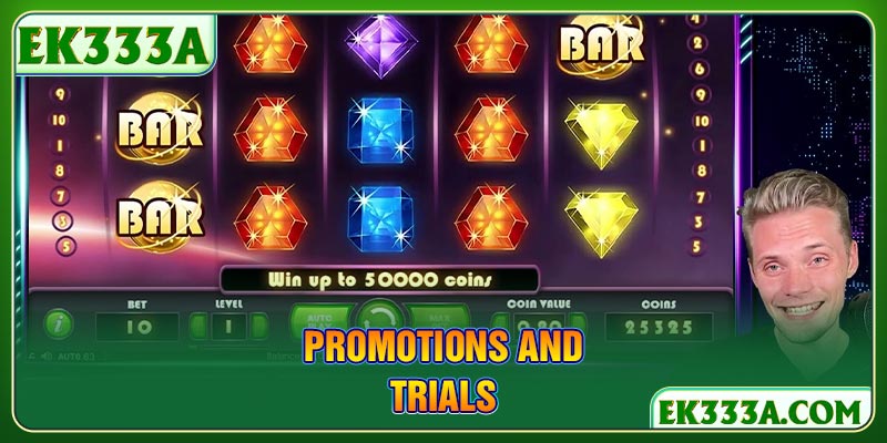 Promotions and trials